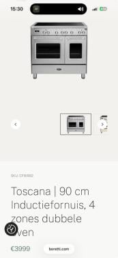 Boretti inductie oven