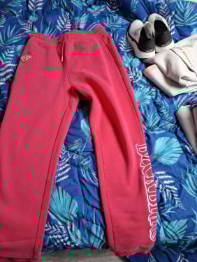 Joggingbroek black bananas  maat 176