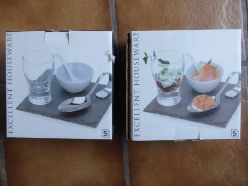 2 x Amuse set van Excellent Houseware. Nieuw. (2 dezelfde)