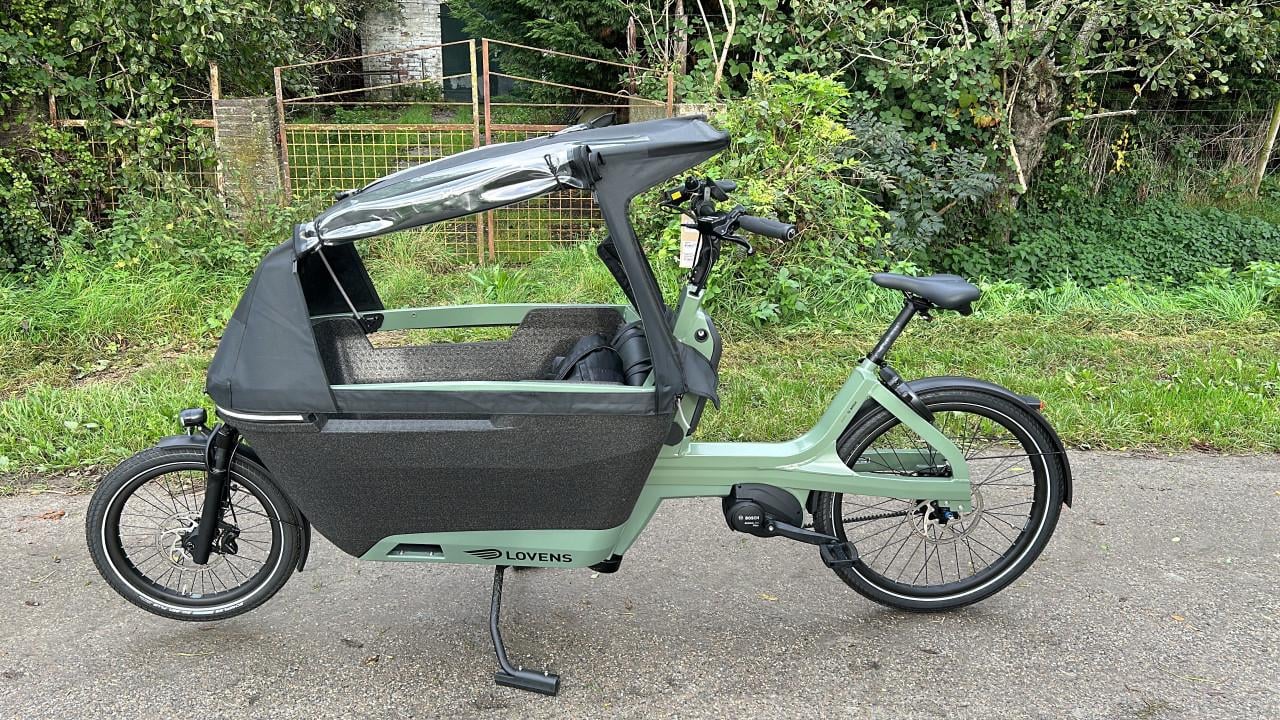 Lovens explorer bakfiets groen/zwart