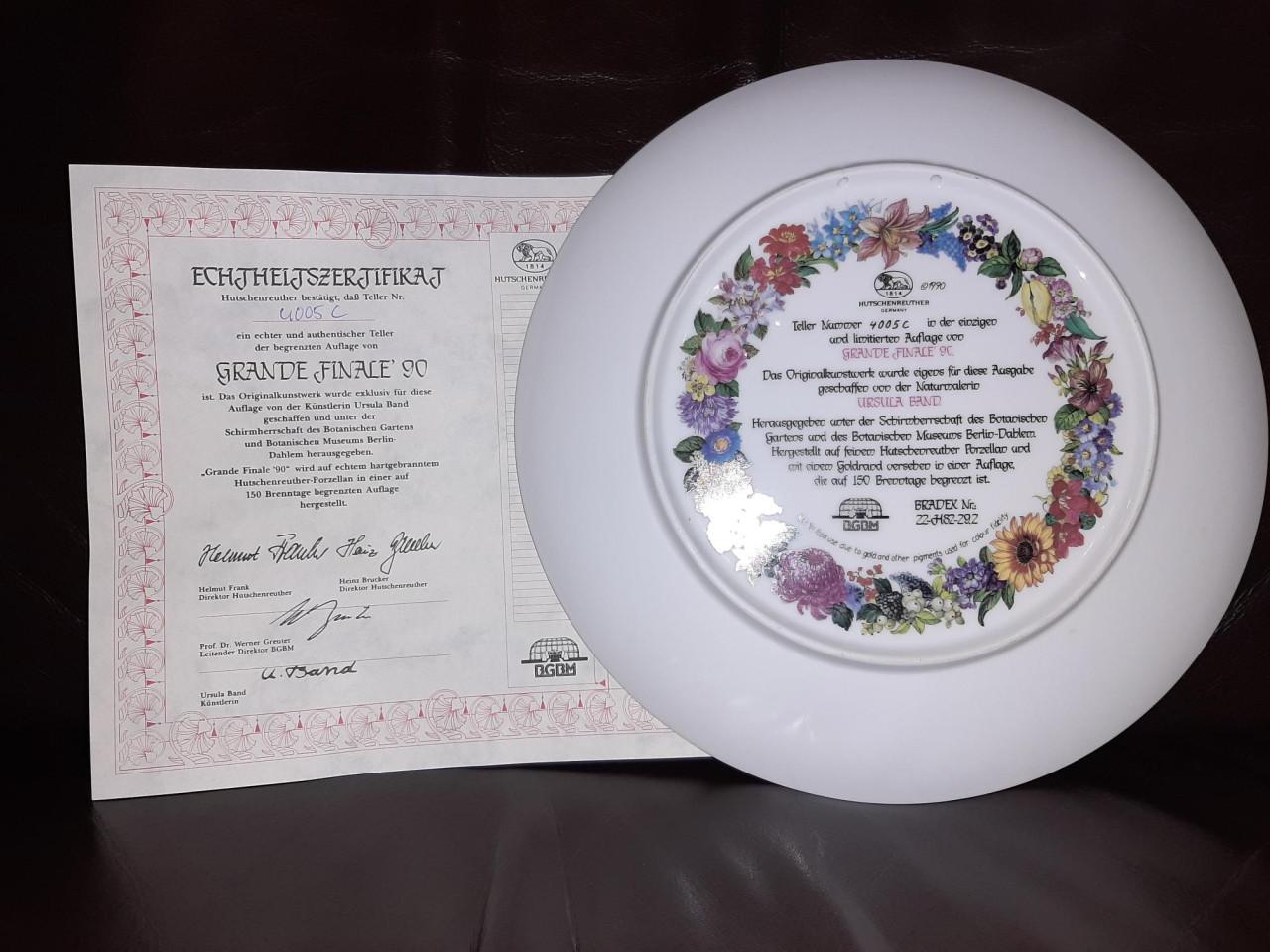 Hutschenreuther borden Grande Finale 1989 t/m 1999