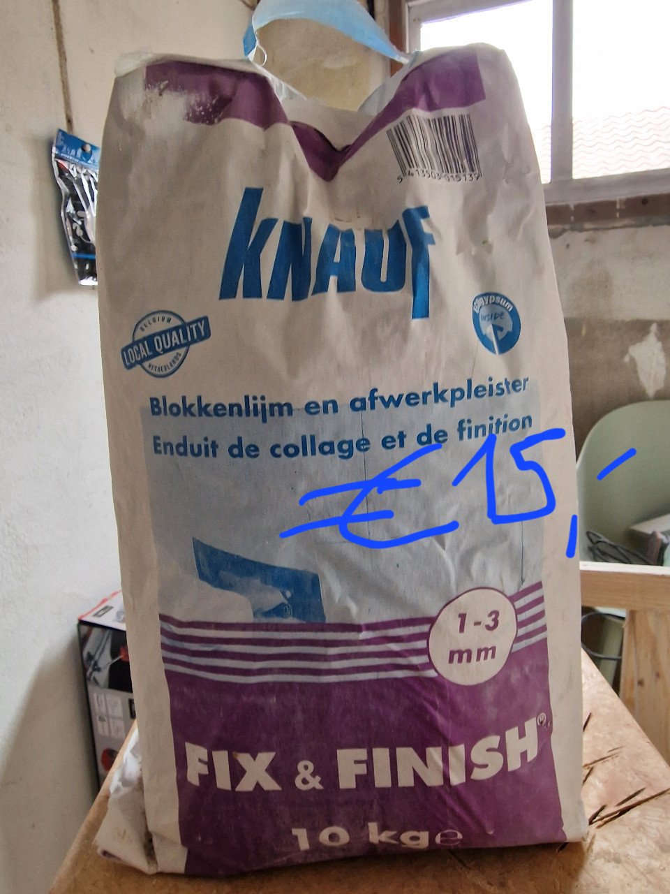 Knauf Fix & Finish, 25kg en 10kg