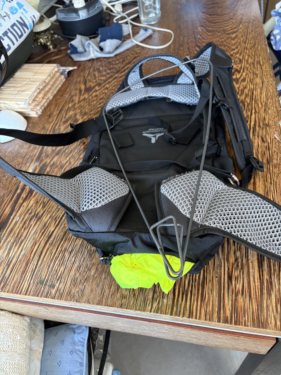 Deuter rugzak met regenhoes