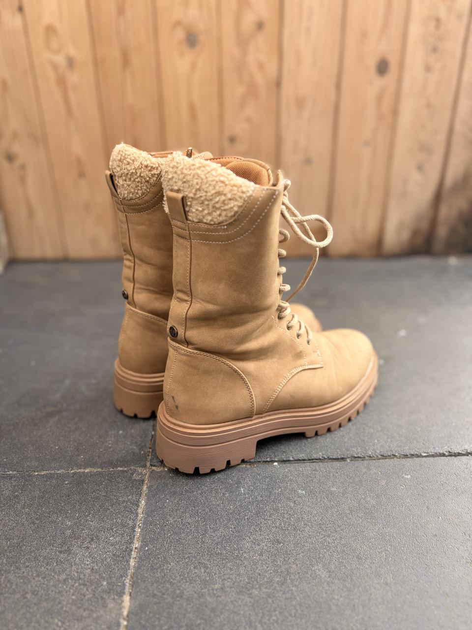 Dames boots enkellaarsjes maat 36 – beige/camel 🤎