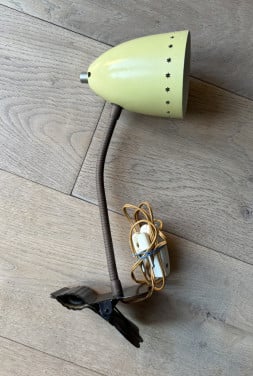 Vintage HALA Busquet Ukkie klemlamp zonneserie