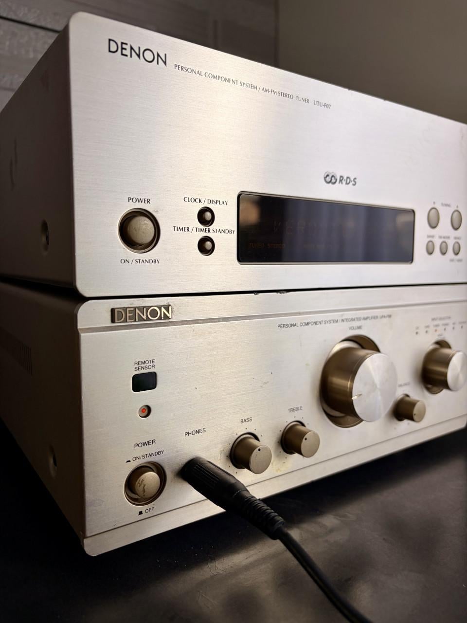 Denon HiFi Stereo Versterker + RDS Tuner – Werkend