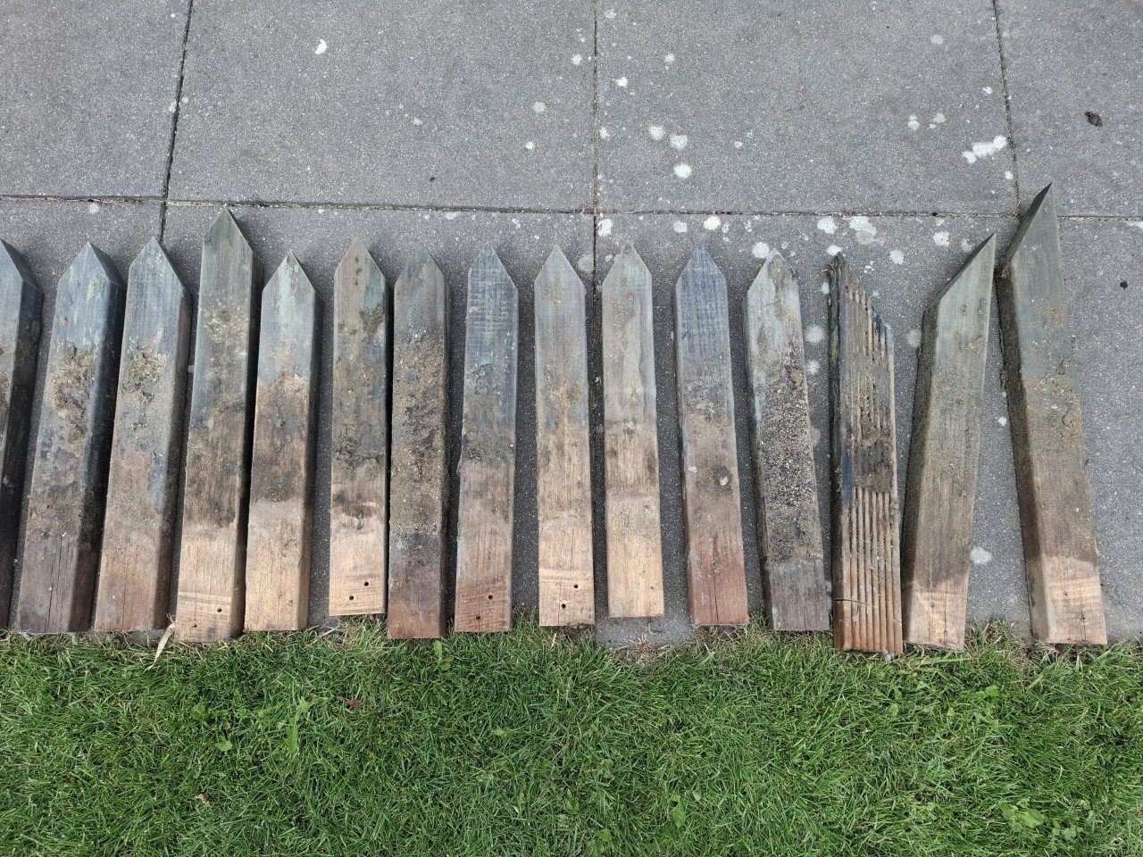Houten palen