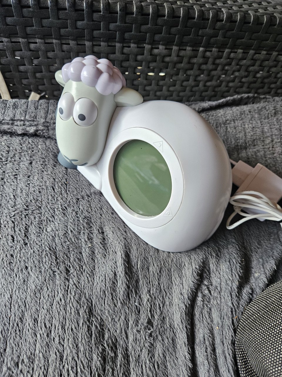 ZGAN Zazu Sam Slaaptrainer Schaap grijs/wit Kinderwekker....