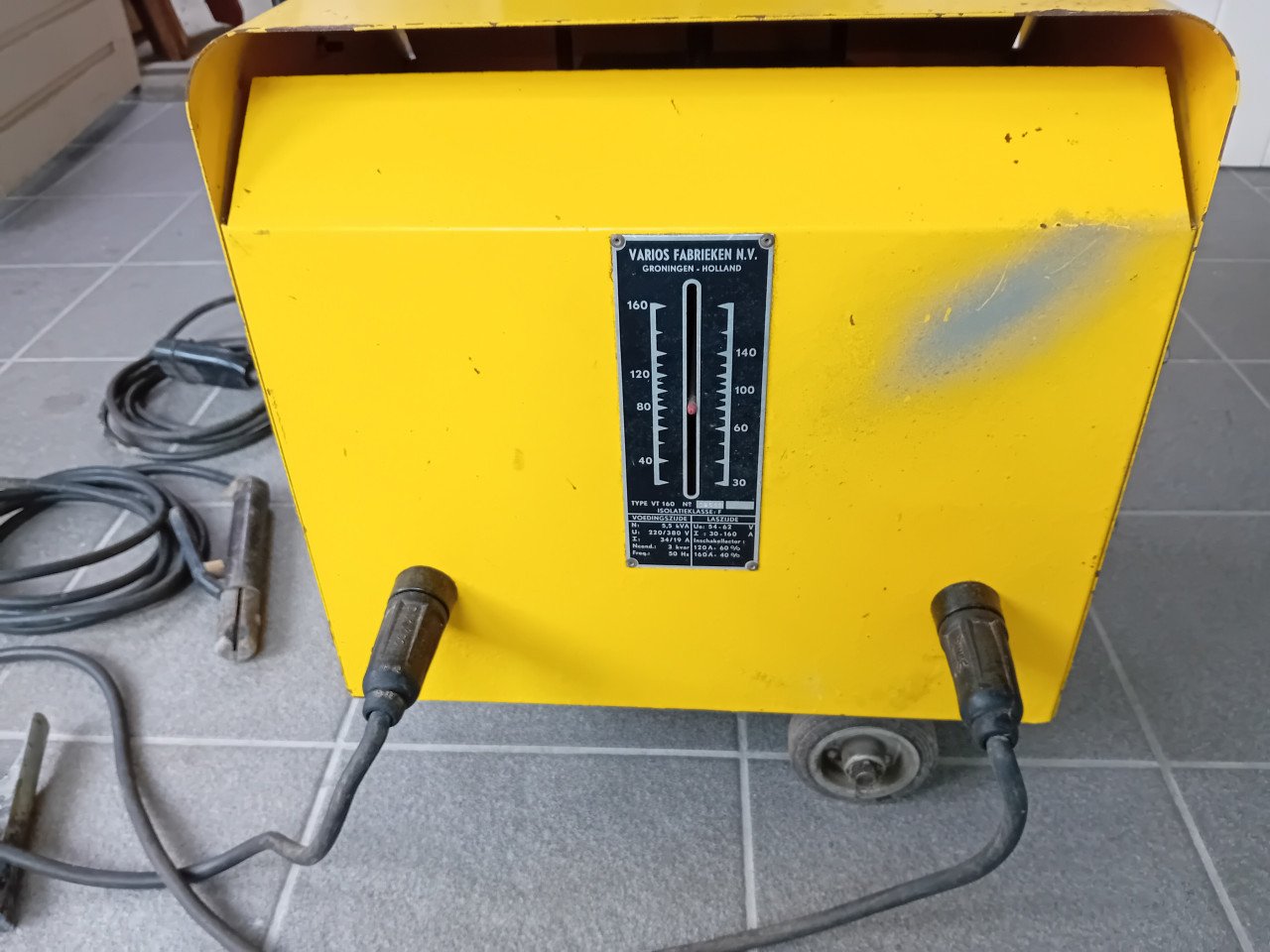 Lasapparaat VARIOS industrieel 220 V/ 380 V. 5,5 kVA max. 160 A.