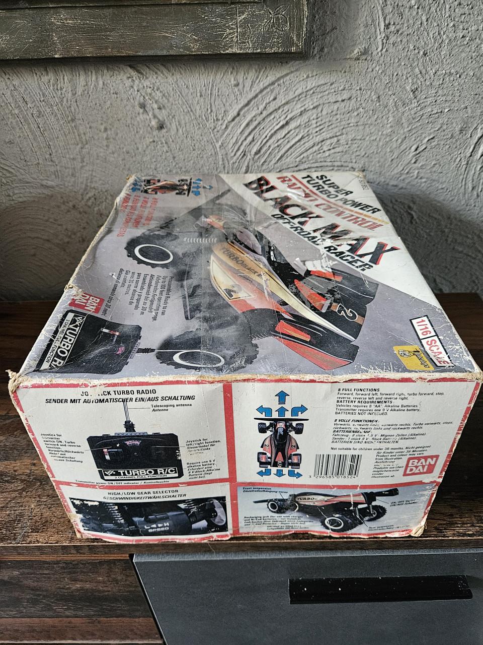 Vintage Bandai Black Max RC Auto - Schaal 1:16 OffRoad