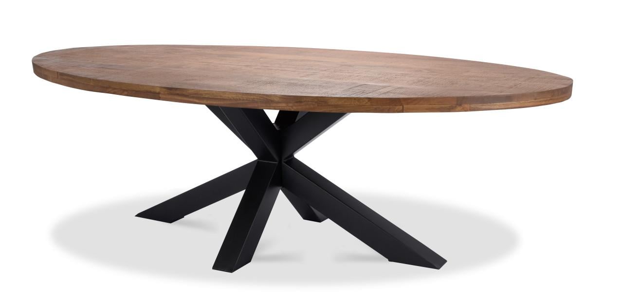 OVALE TAFEL DIVERSE MATEN ONDERHOUDSVRIJ