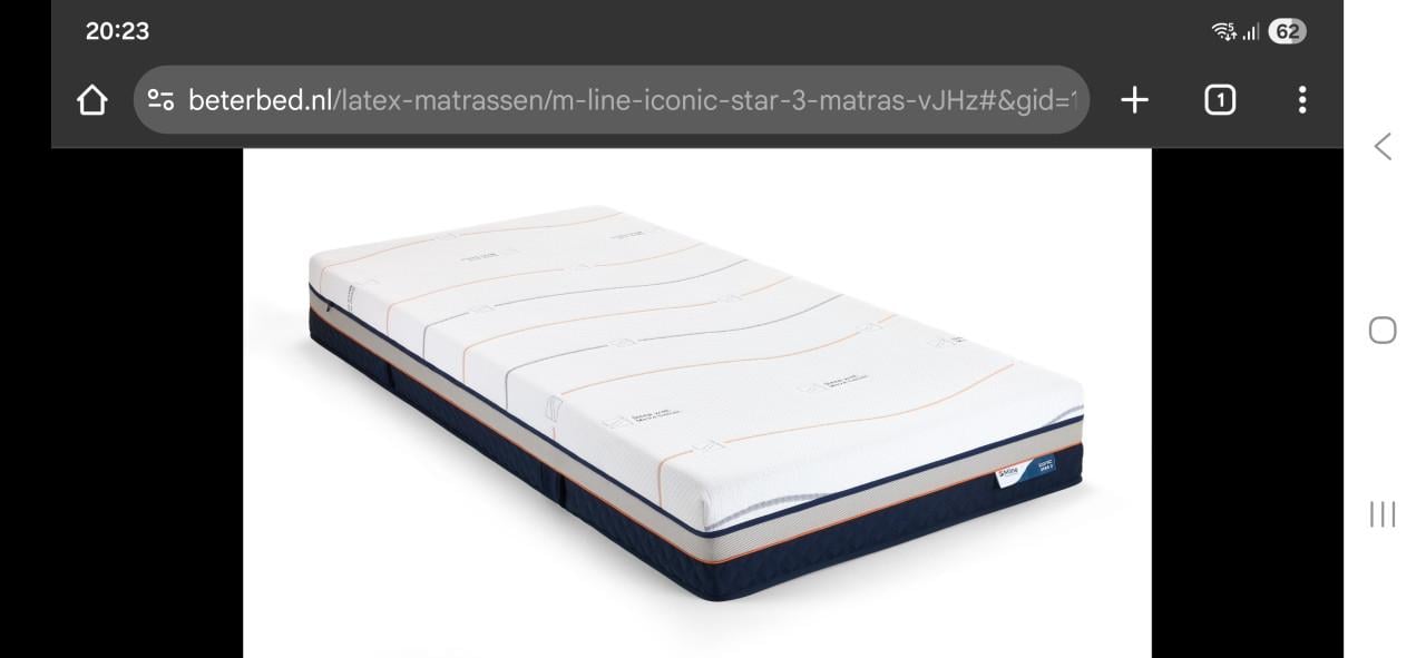 Te koop: 2 matrassen van 1 jaar oud (M Line 3 en M Line 4)