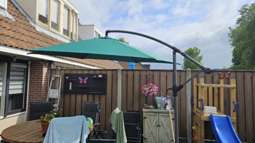 Lifa garden hangende parasol met hoes en voet