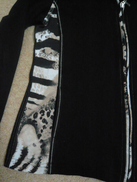 Z.G.A.N. LEUK ZWART VEST MET TIJGERPRINT MT 40