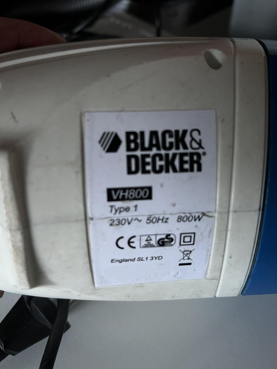 Krachtige Black& Decker kruimeldief/Stofzuiger 800W op netstroom