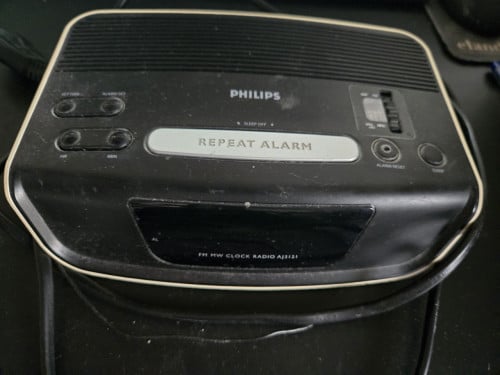 Philips Vintage AJ-3121 Wekkerradio Zwart/wit