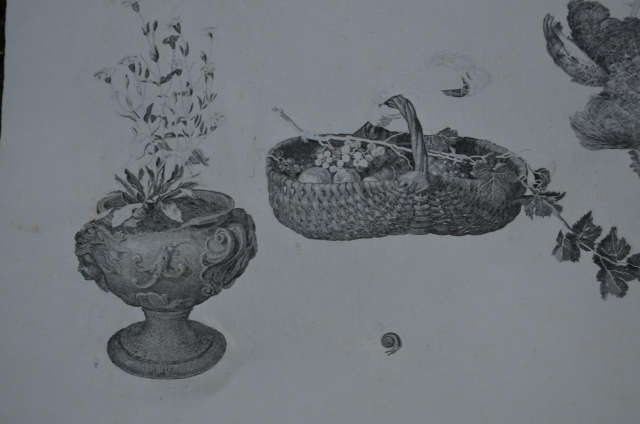 9 Staalgravures 19e eeuws Stadia van een schilderij