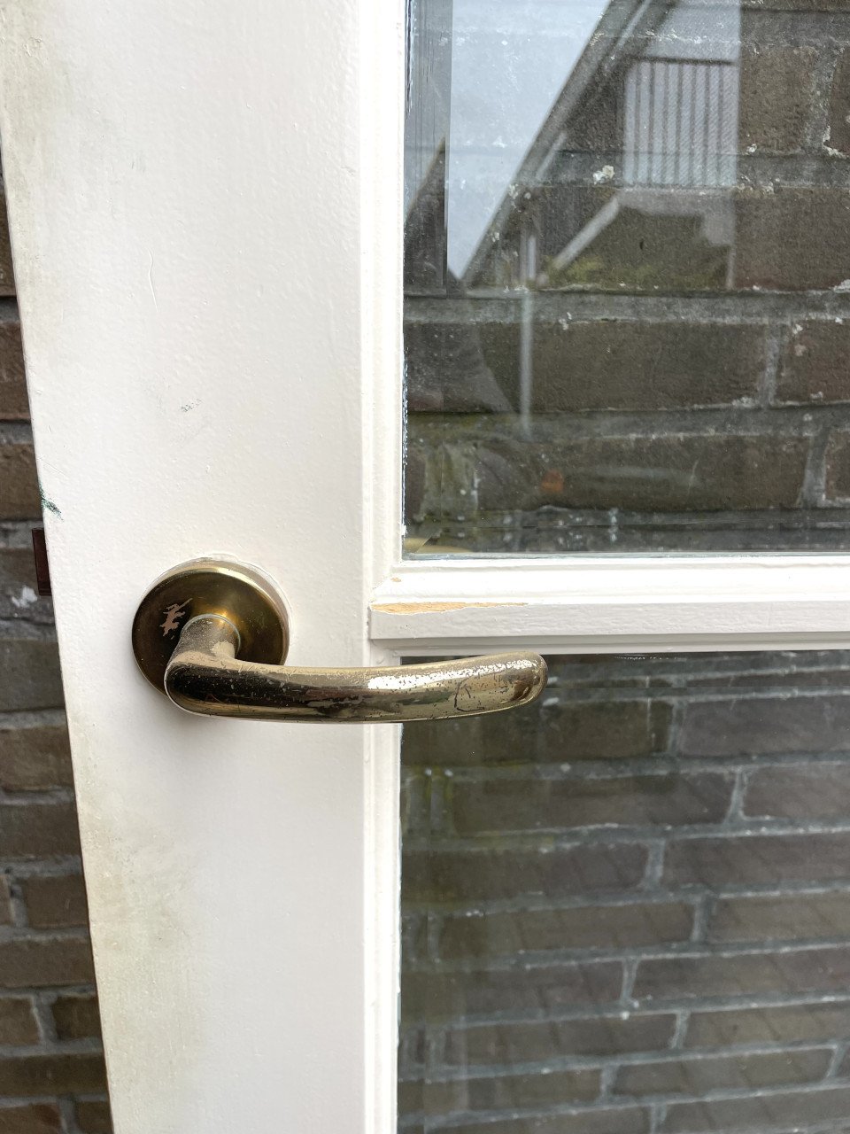 Houten binnendeur met glas