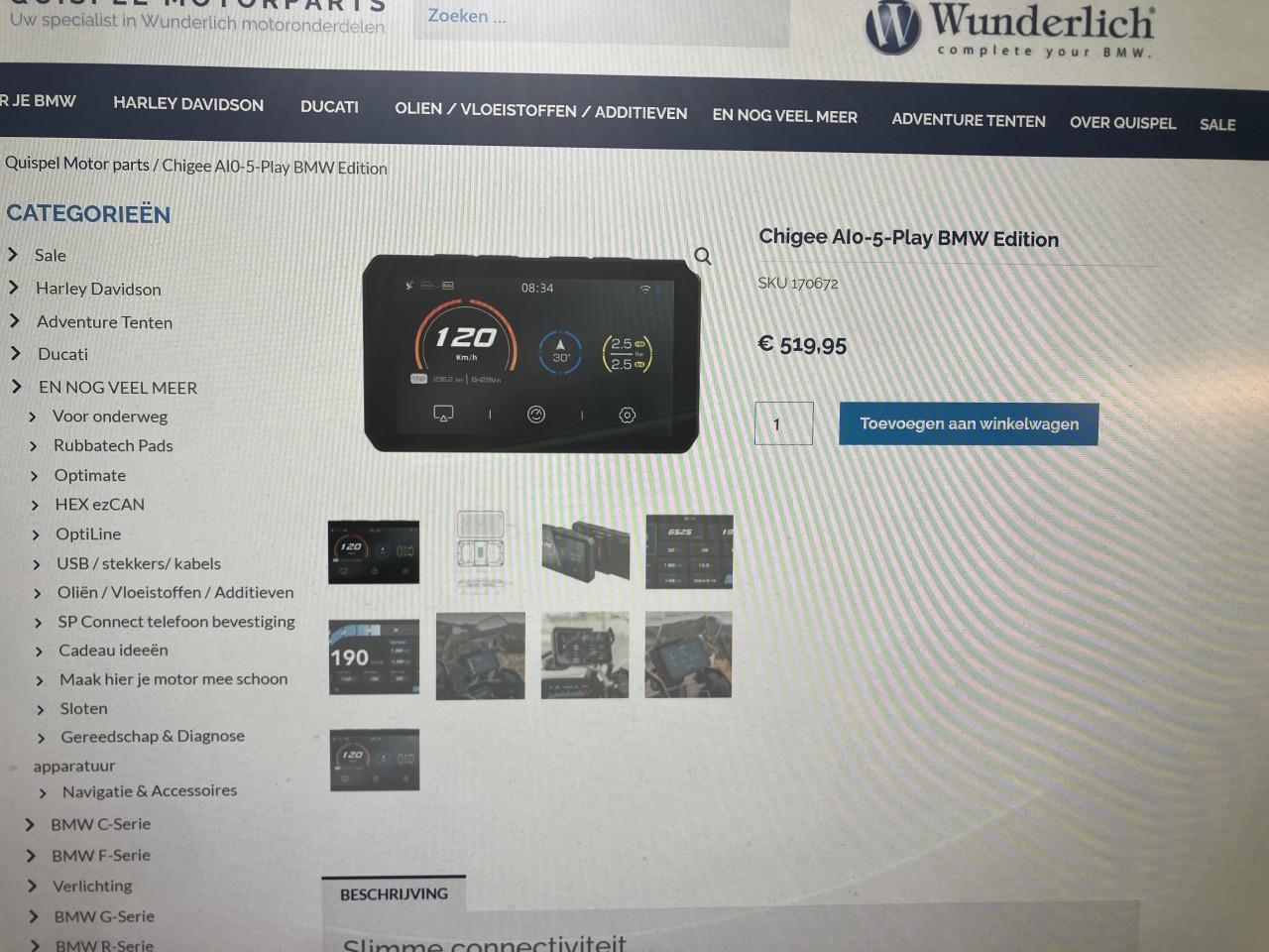 Chigee AIO-5 Play for BMW in nieuwstaat carplay en android auto +wonderwiel