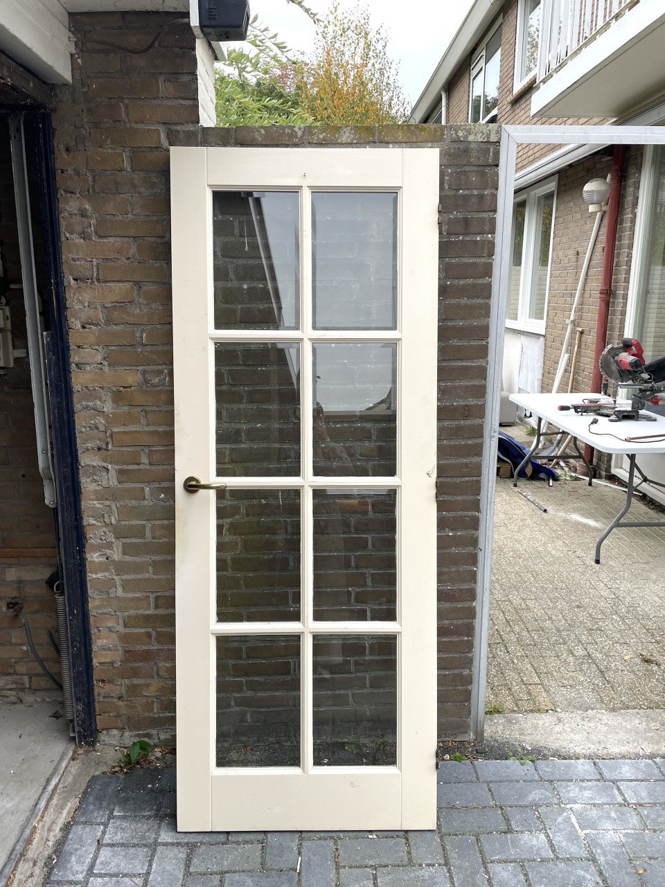 Houten binnendeur met glas