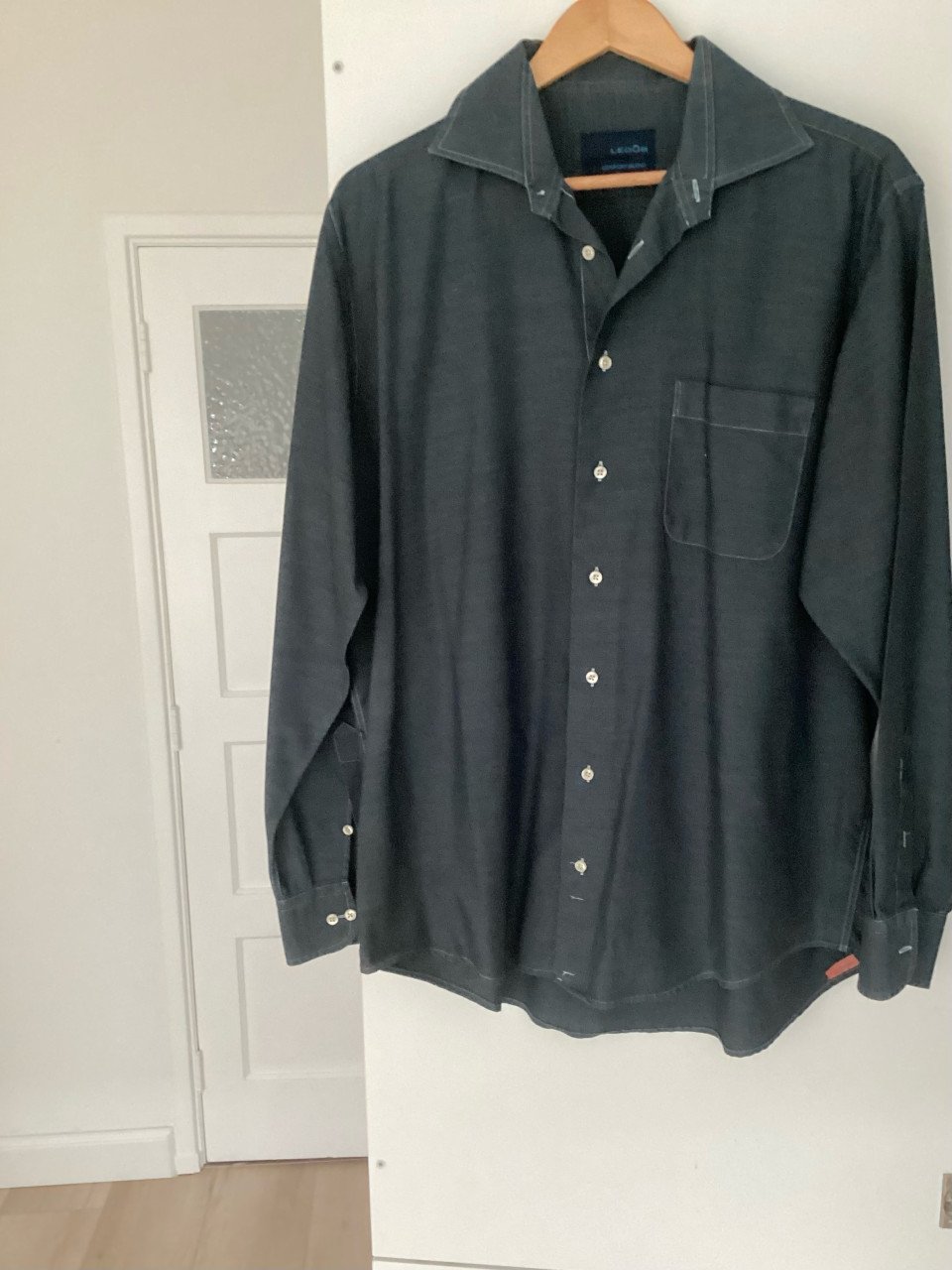 Nieuwe heren blouse maat xl merk ledub grijs