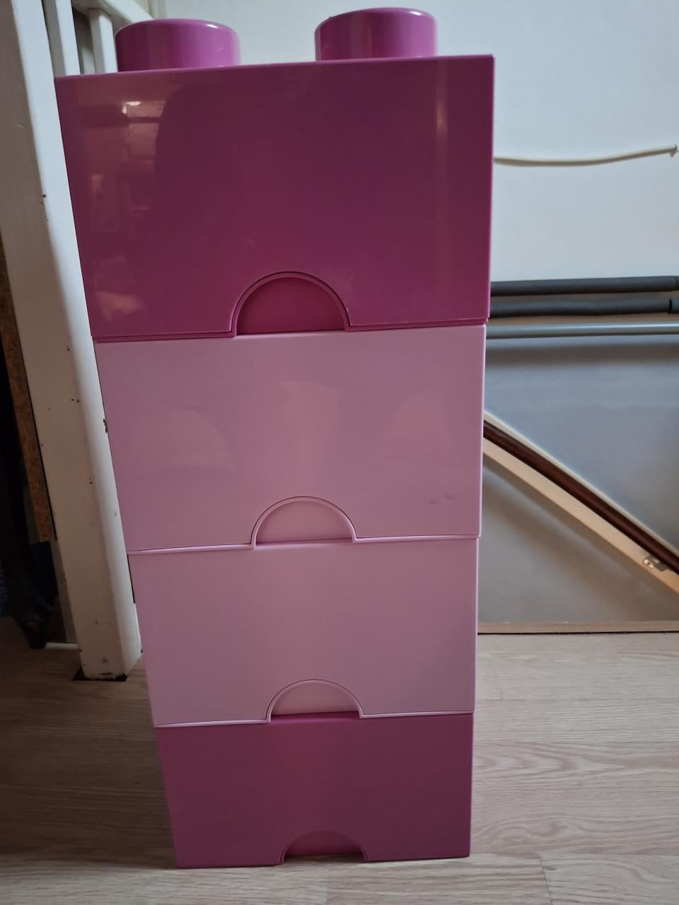 Lego opbergen 4x roze