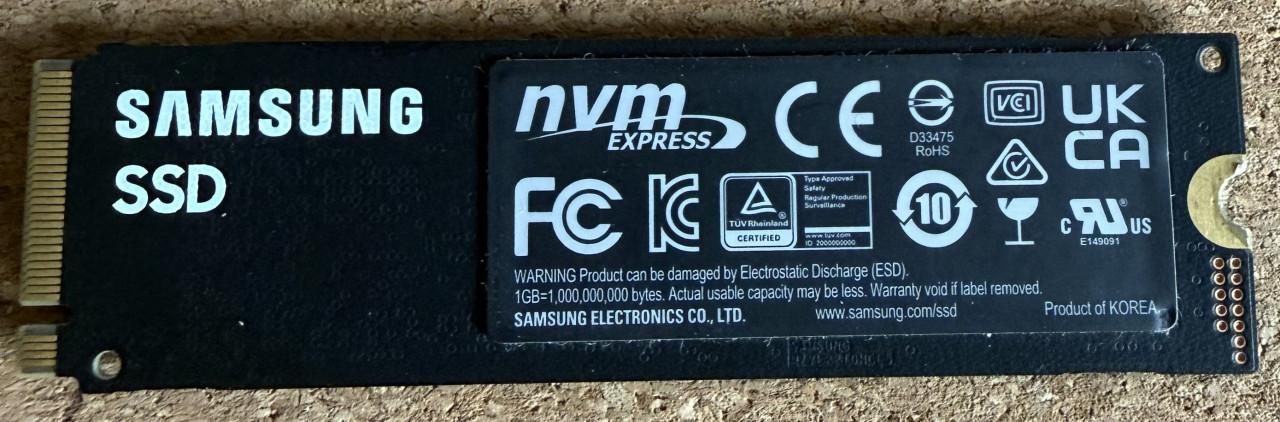 Samsung 980 Pro SSD 500GB