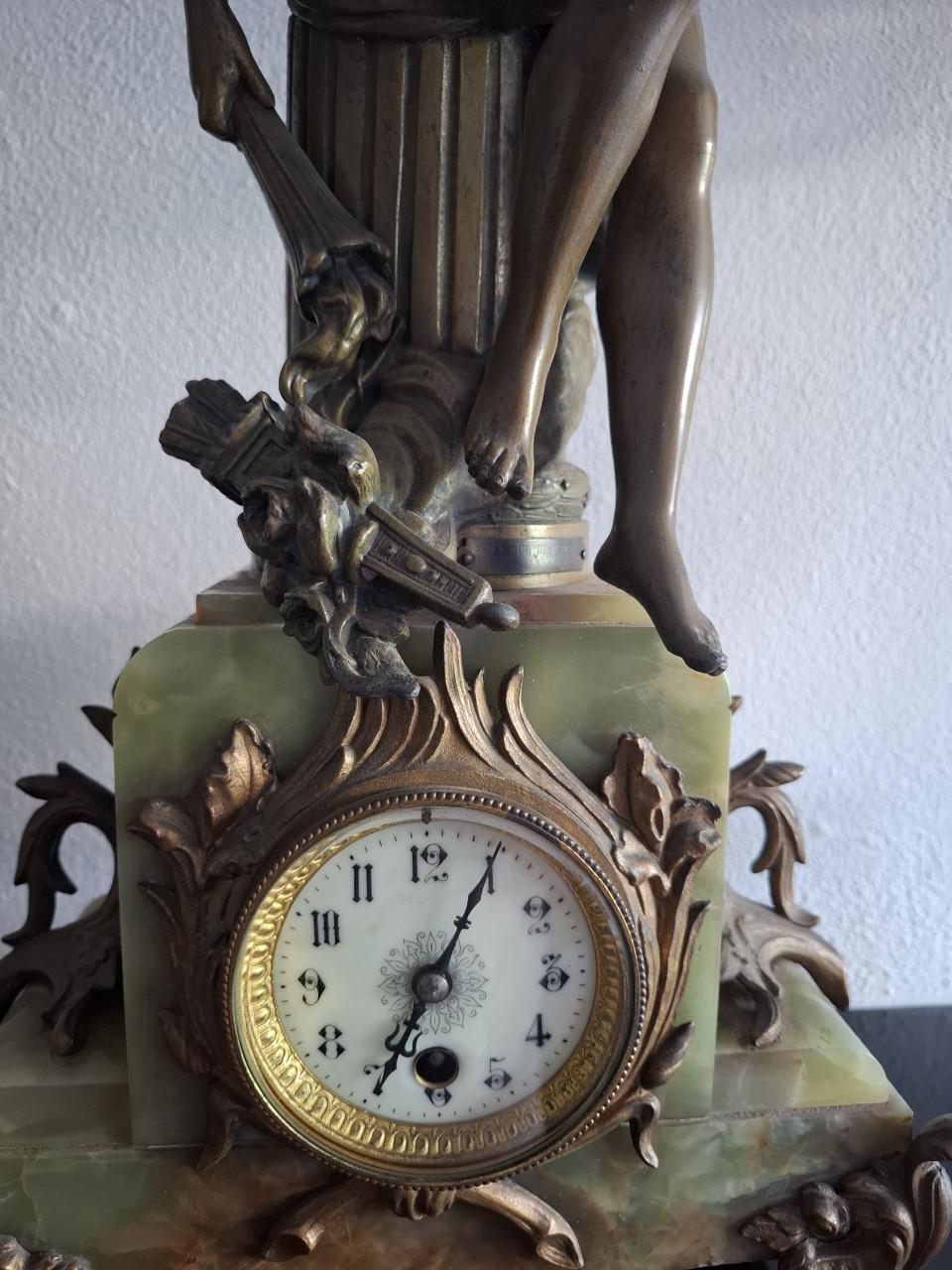 Antieke Franse pendule met Cupido