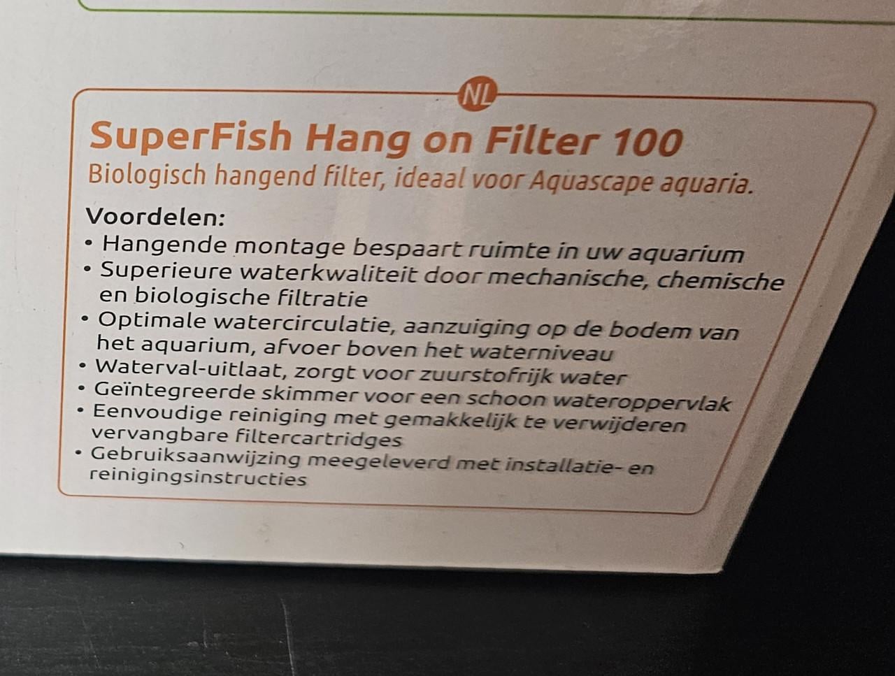 Superfish hang on filter 100
