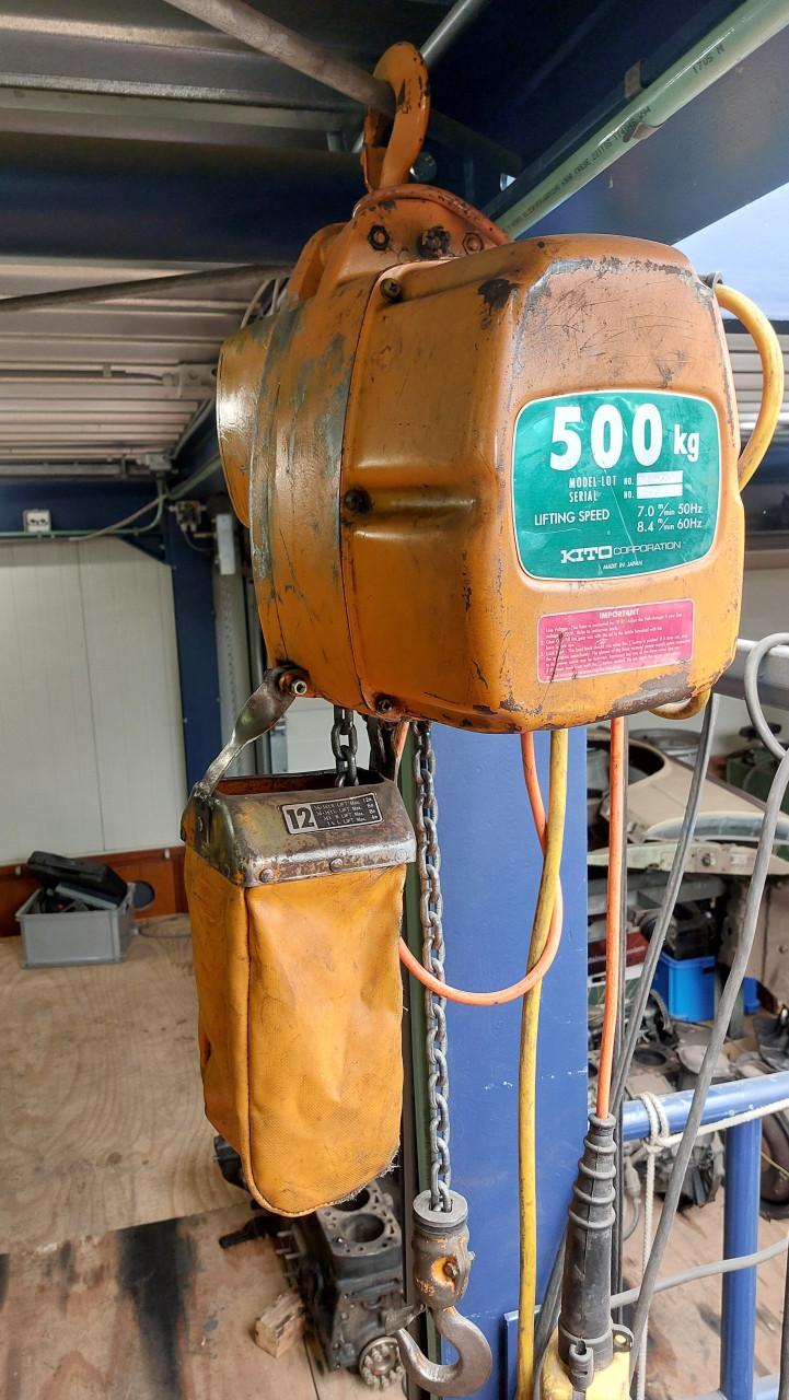 Elektrische takel Kito 500kg