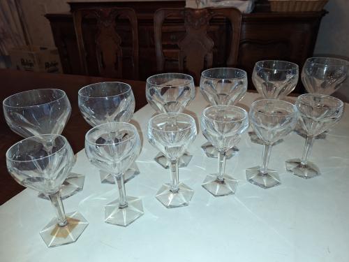 12 kristallen glazen