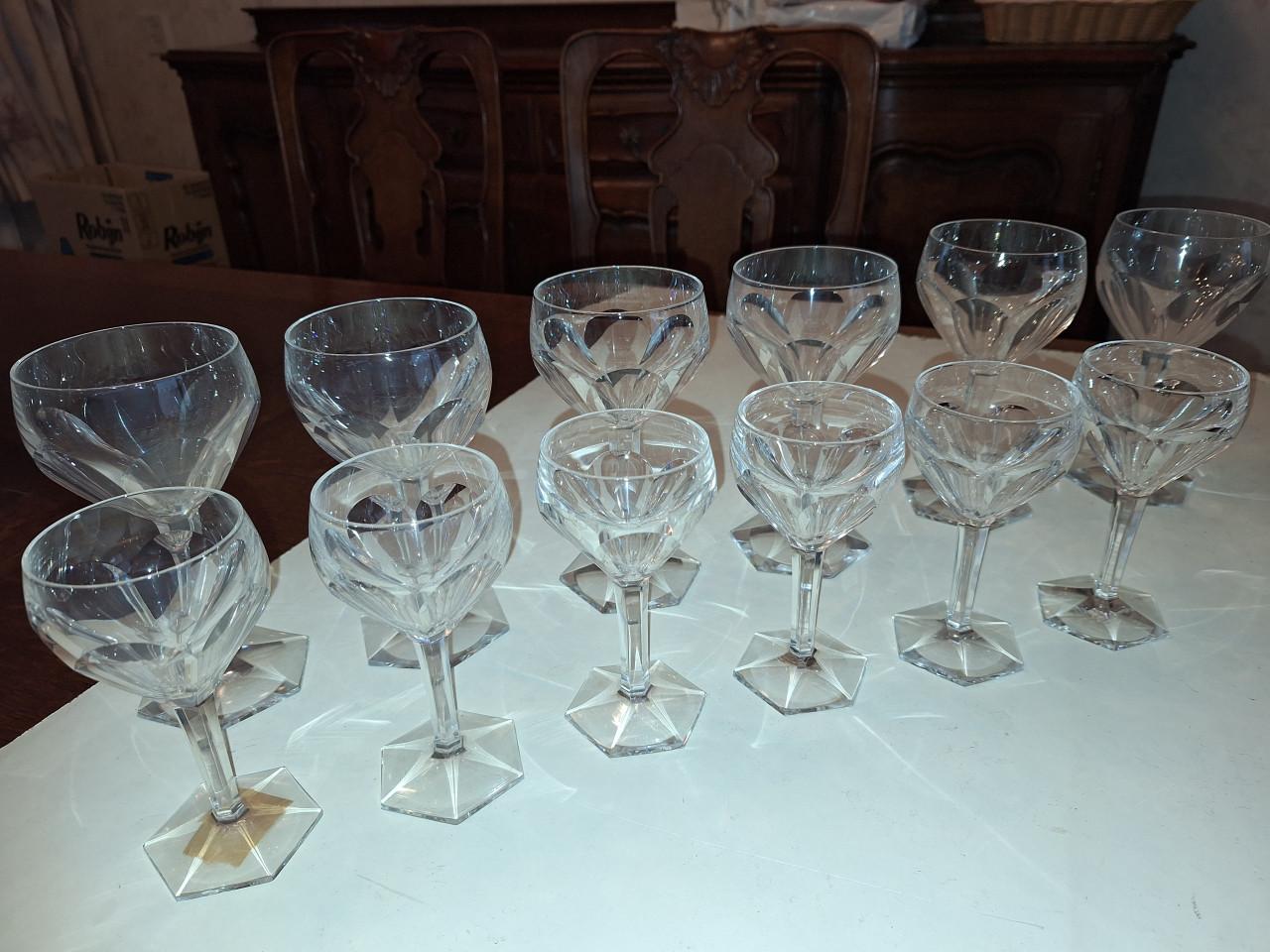 12 kristallen glazen