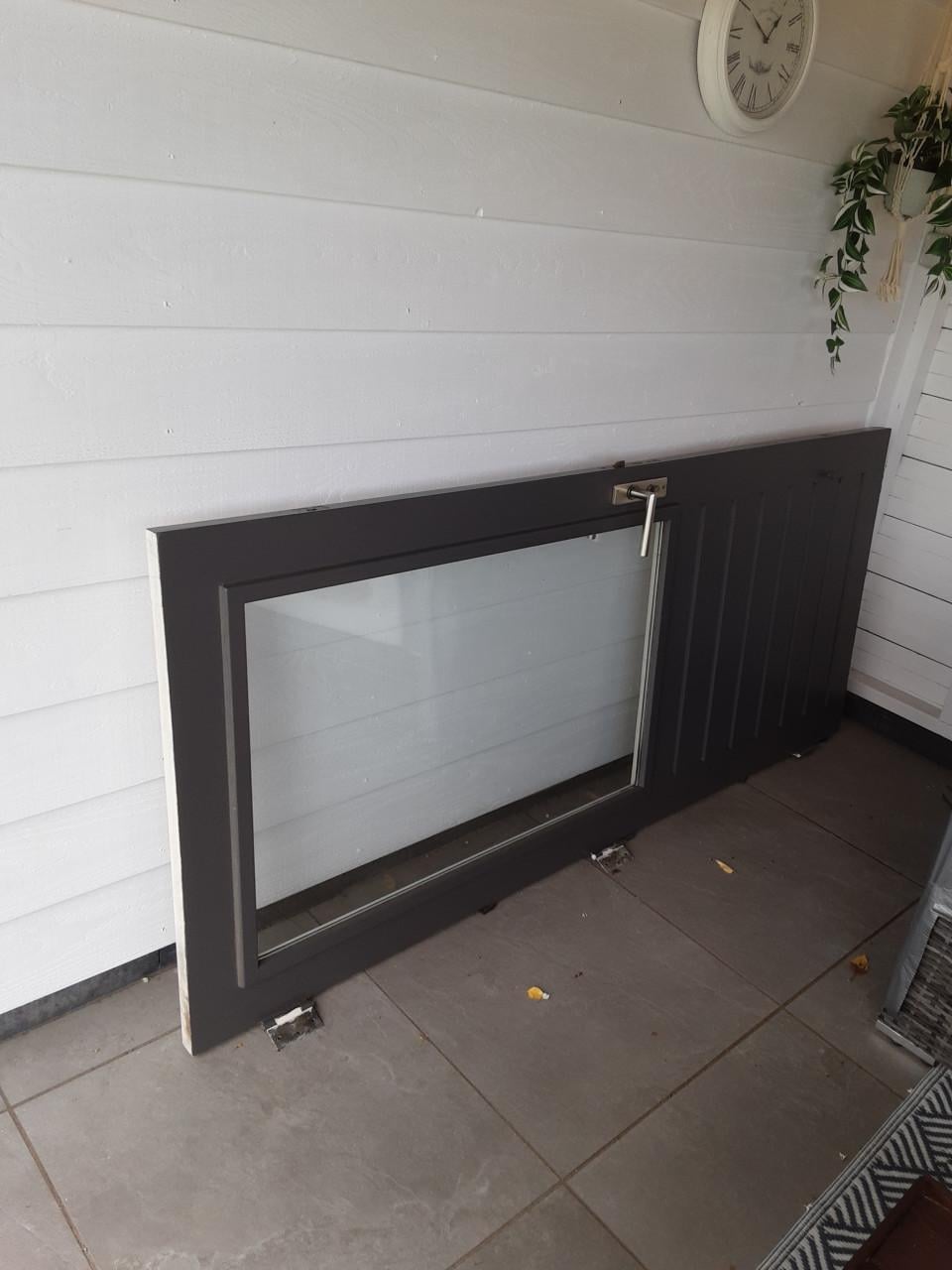 Achterdeur compleet met hang en sluitwerk dubbel glas
