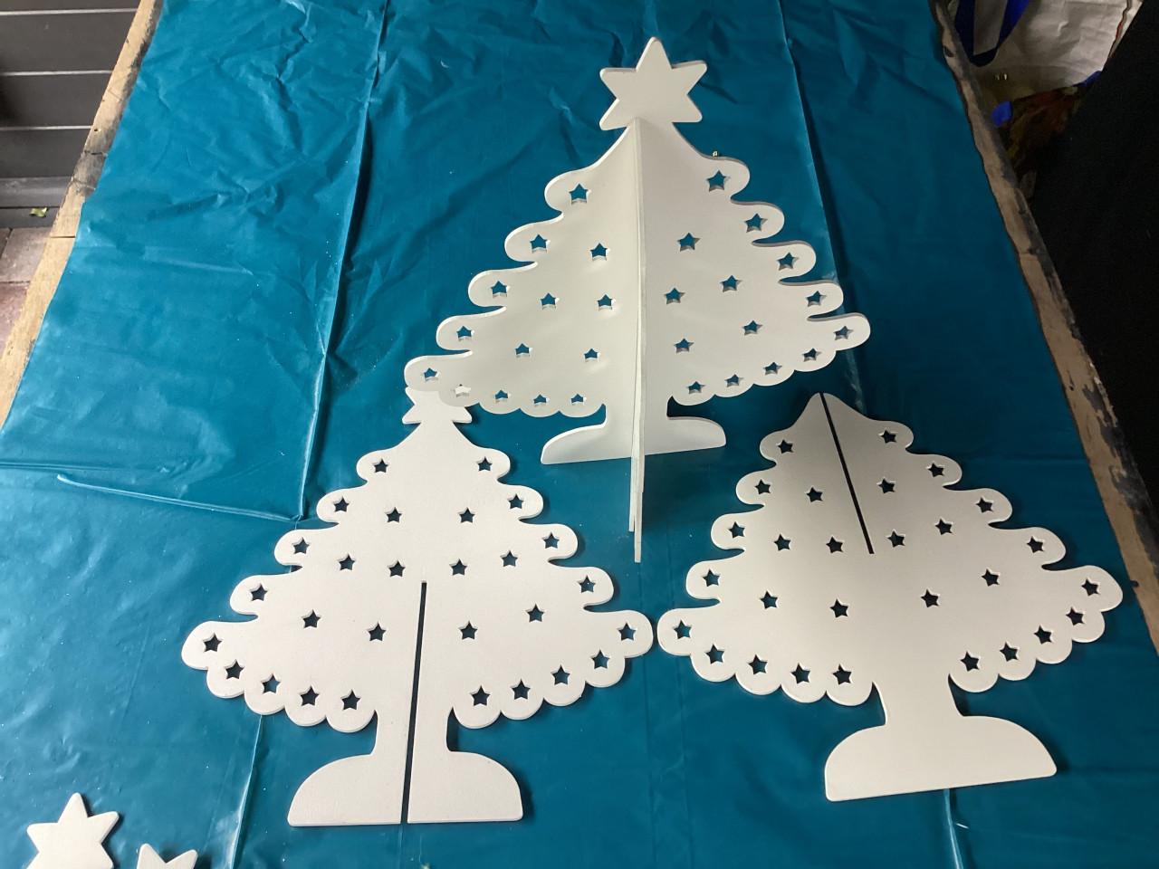 Decoratie kerstboompjes.