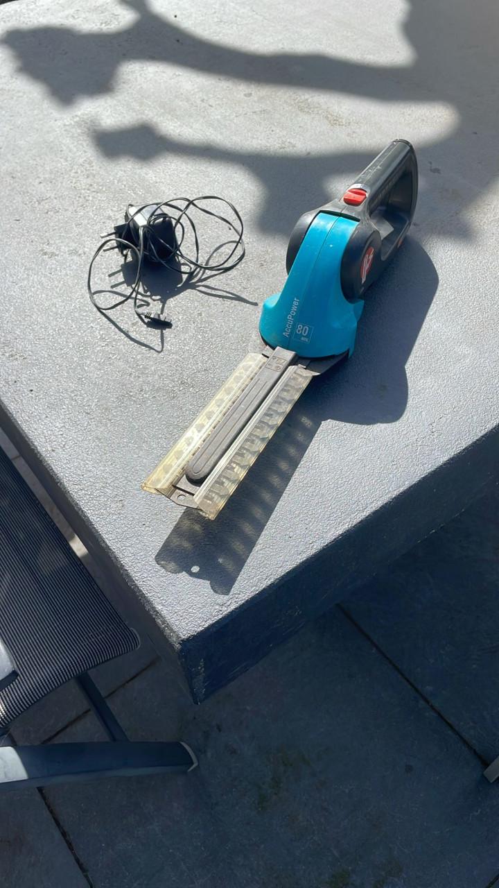 Electrische klein heggenschaar op accu (buxus oid)