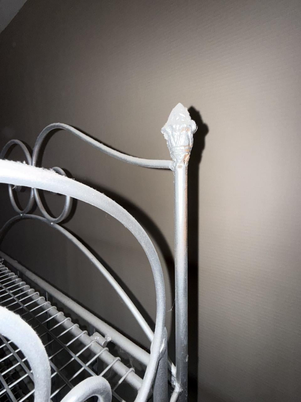 Metalen zilverkleurig opvouwbaar rek