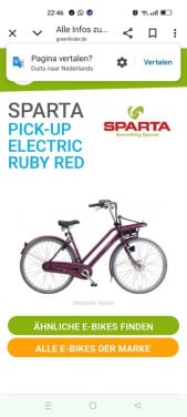 Electrische fiets Sparta