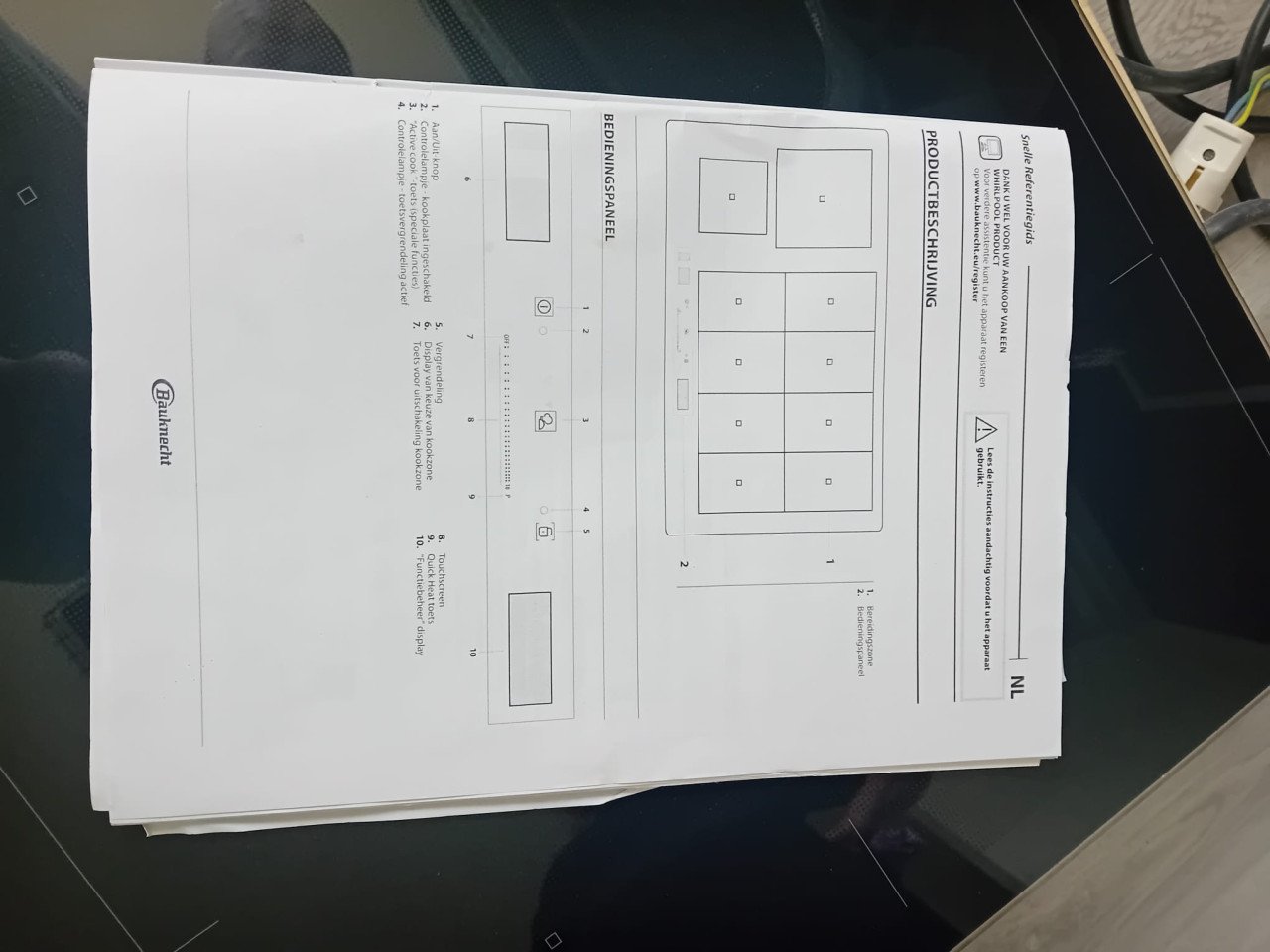 Inductie kookplaat 10-pits Bauknrcht