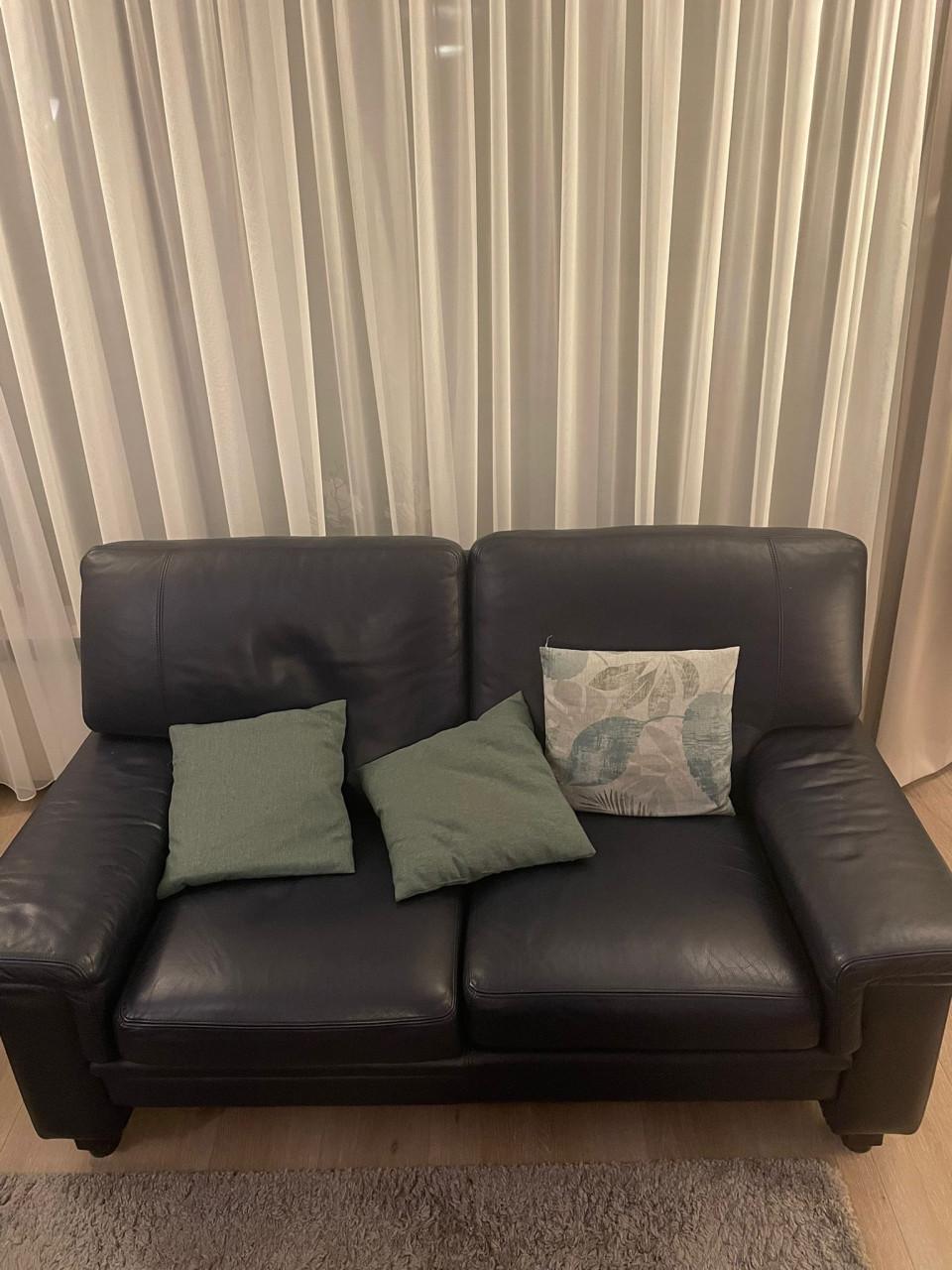 Gratis leren bank in goede staat