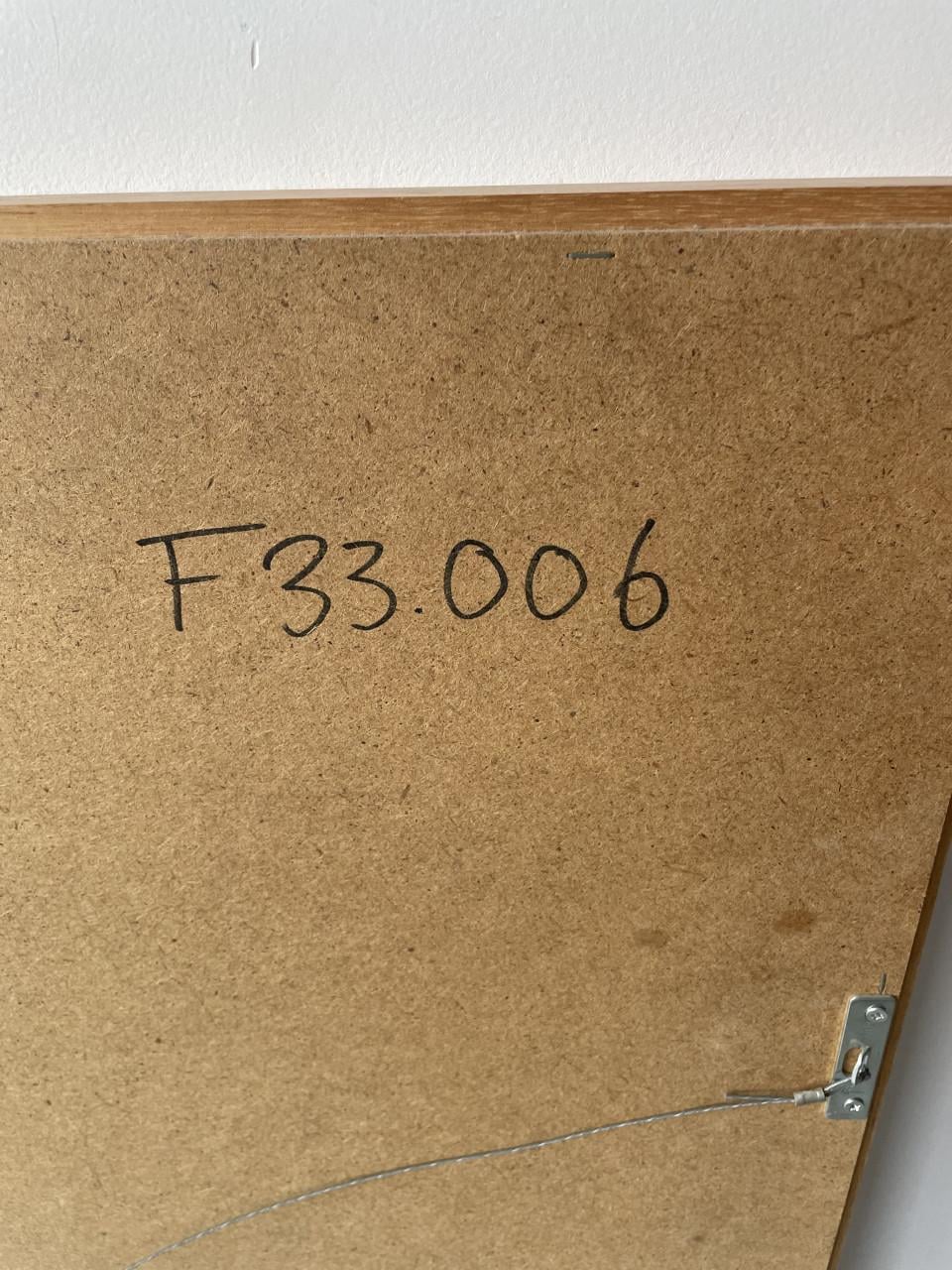 Gesigneerd kunstwerk ets ingelijst van Bernard Remusat