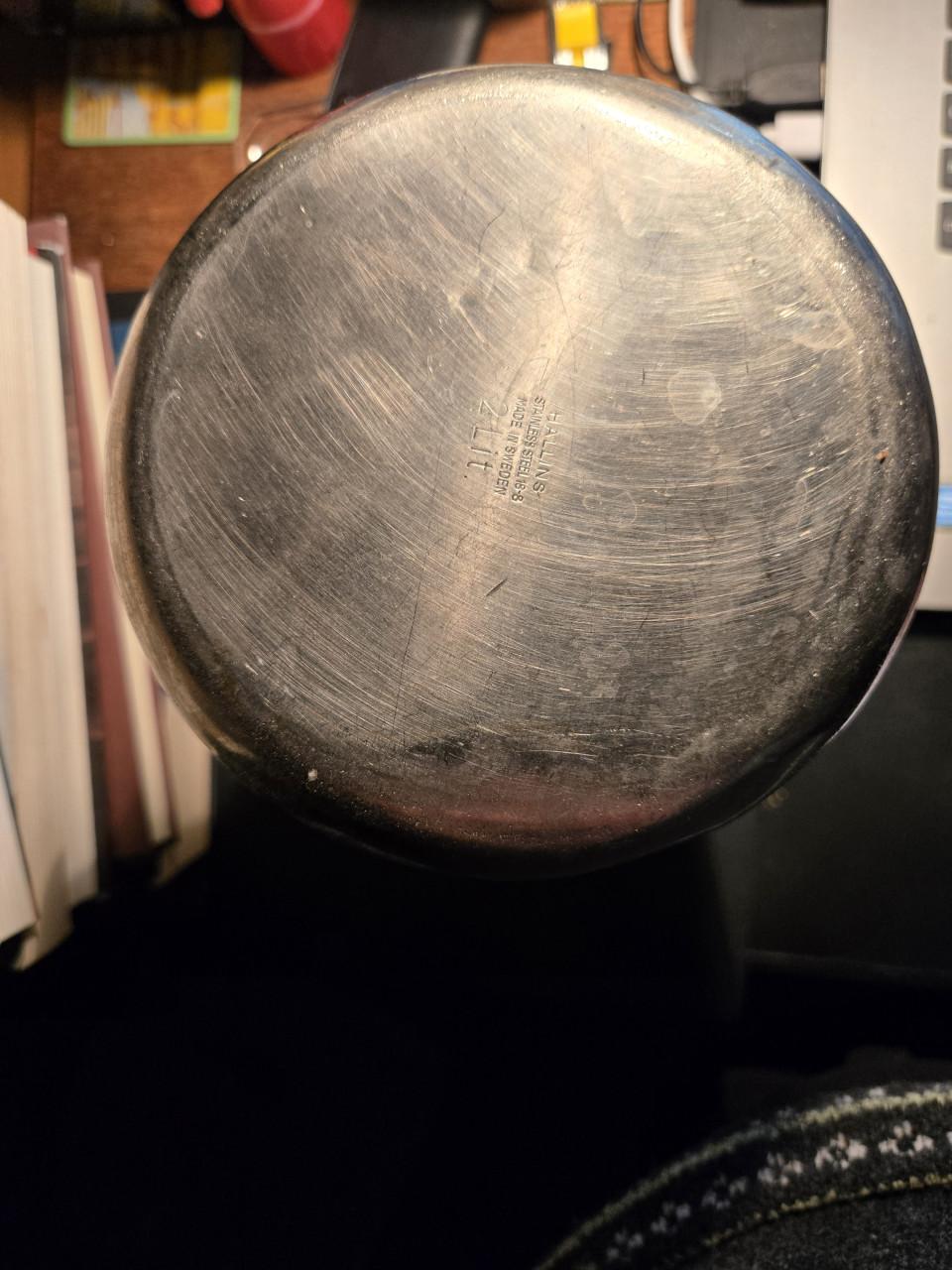 Vintage RVS (water) Kan van Hallins Zweden 2 LTR