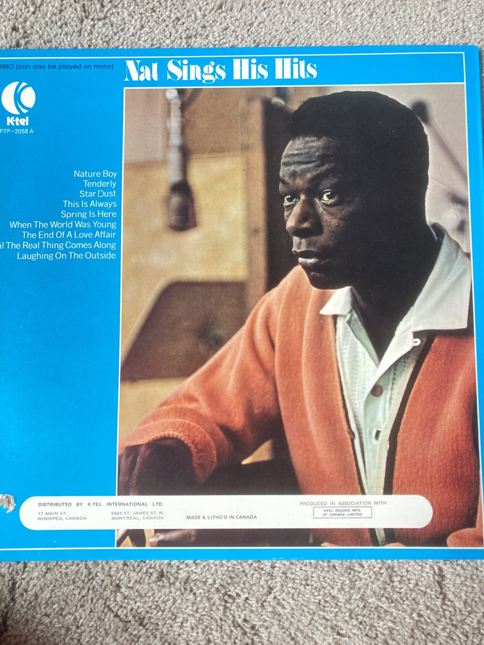 LP Nat King Cole A Tribute To Nat King Cole