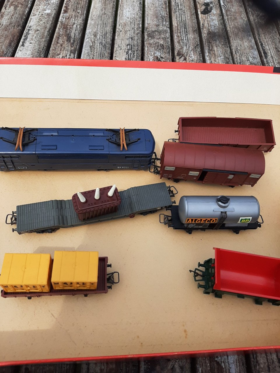 Treinset in doos