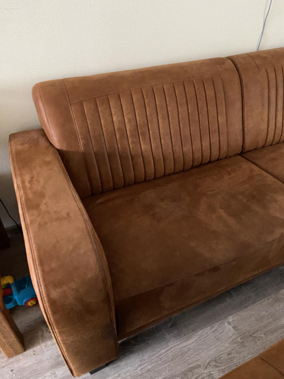 Modern massief licht eiken meubelset met bankstel te koop