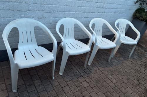 Stapelbare kuip tuinstoelen 4 stuks