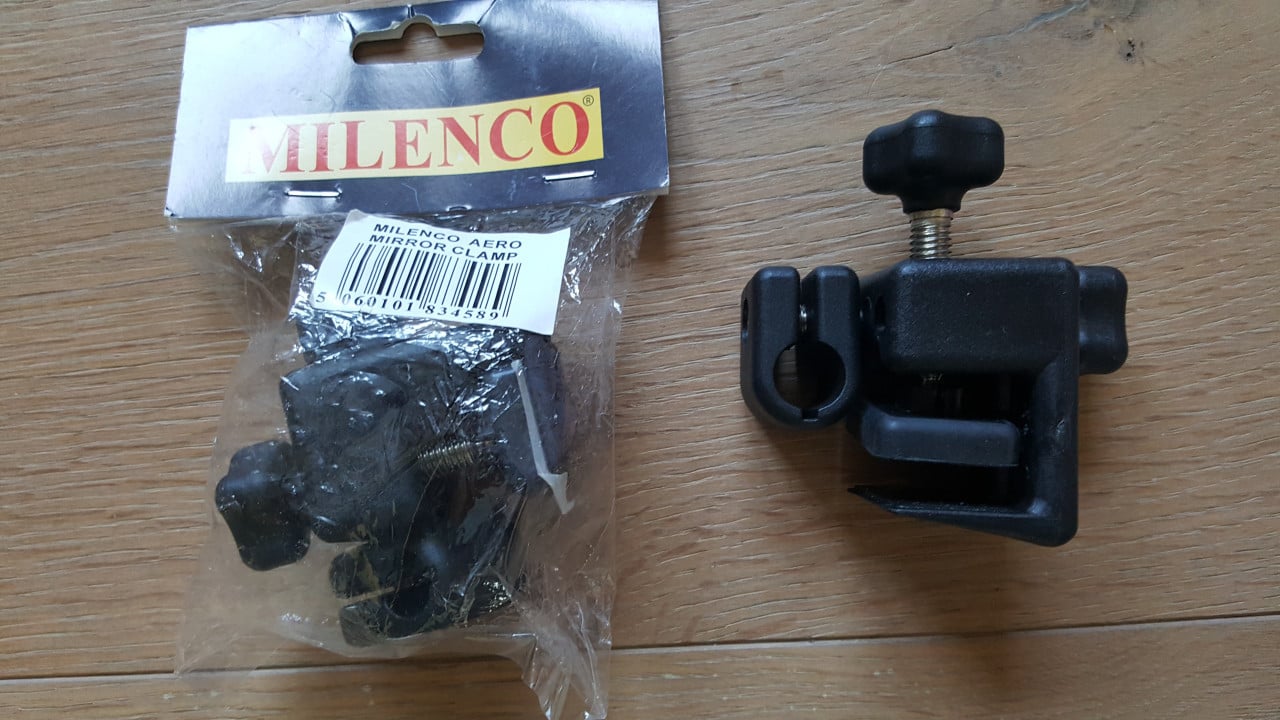 Milenco Caravanspiegels met 2 nieuwe spiegelklemmen