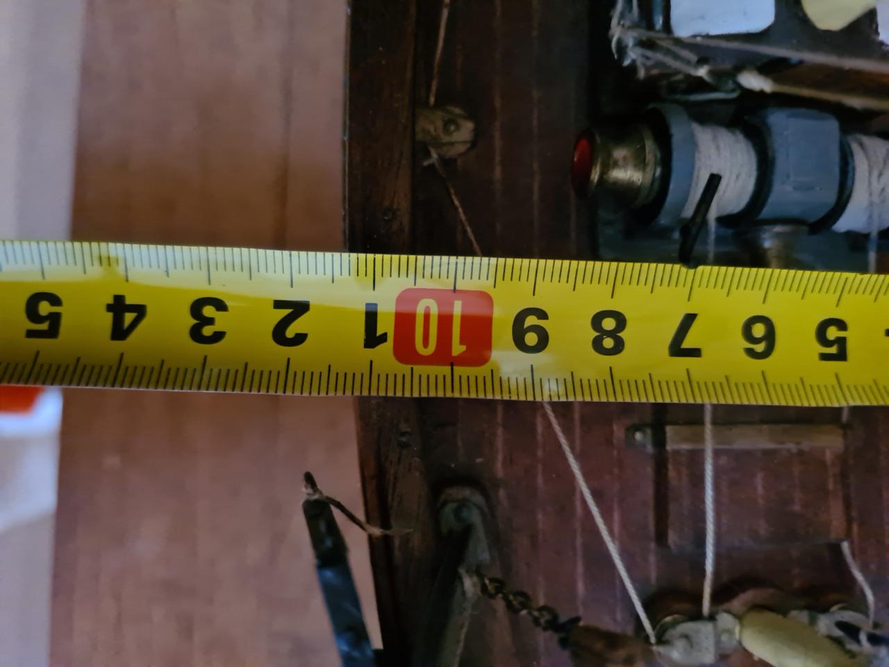 Prachtig gedetailleerd model van een vissersboot.