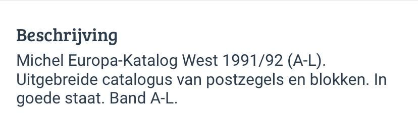 Catalogussen postzegels munten