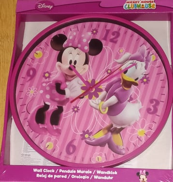 Mickey Mouse Wandklok nieuw
