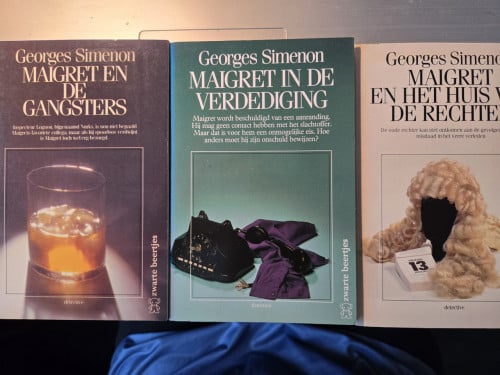 3 Boekjes Maigret van Georges Simenon. Zwarte Beertjes